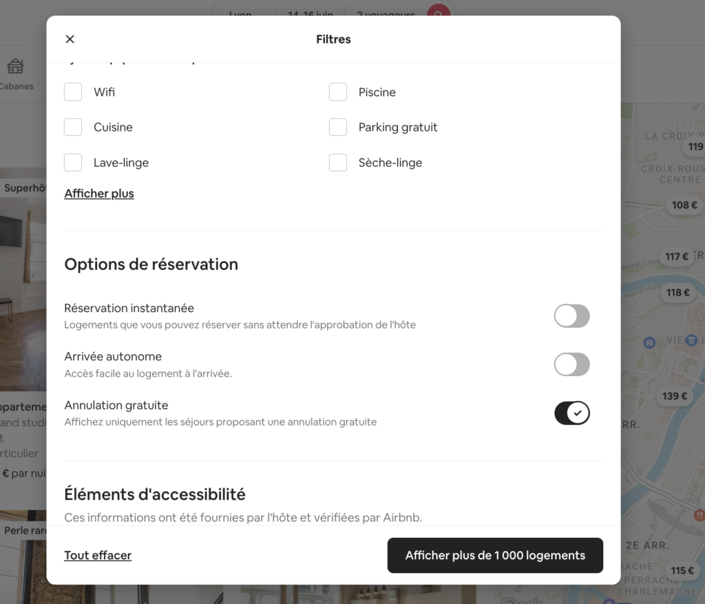 annulation gratuite airbnb